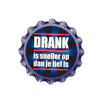 Paars Onderzetters Drank Is Sneller 11cm van Paper Dreams koop je bij Partywinkel