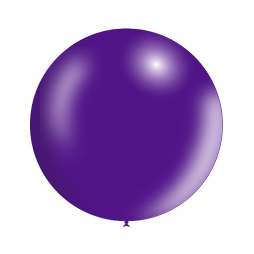 Paarse Reuze Ballon Metallic 60cm van Balloonia koop je bij Partywinkel