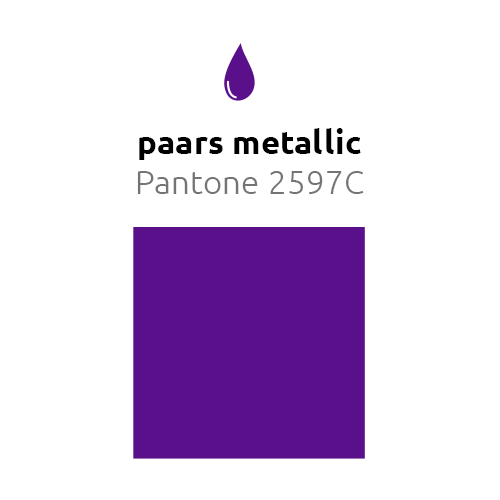 Paarse Reuze Ballon XL Metallic 91cm - Partywinkel - 8436440881589