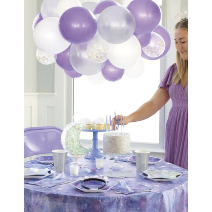 Paarse Servetten Galaxy 16st van Unique koop je bij Partywinkel