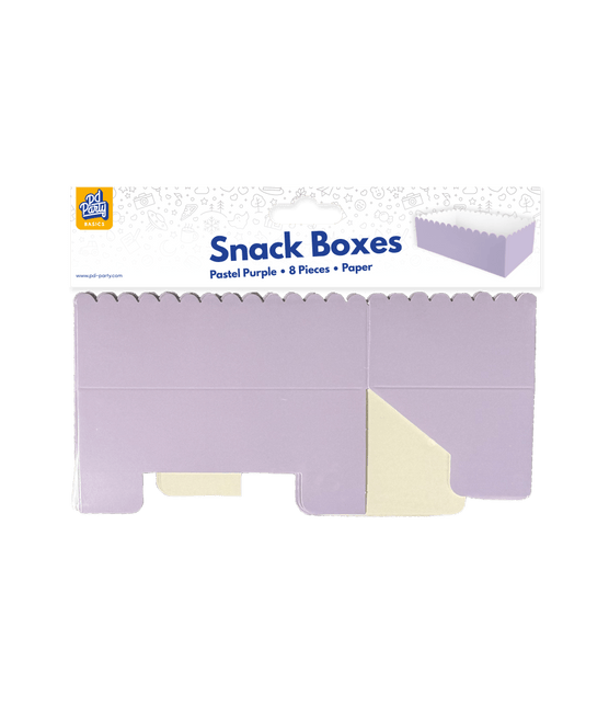 Paarse Snackbakje 12,5cm 8st van Paper Dreams koop je bij Partywinkel