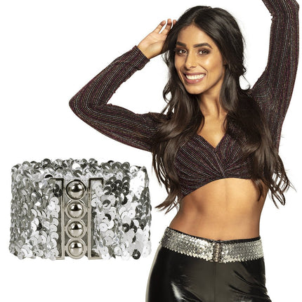 Pailletten Riem Zilver 1,1m van Boland koop je bij Partywinkel