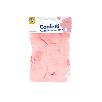 Papierowe konfetti - pastelowy róż