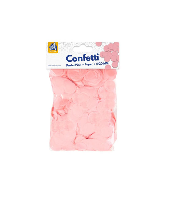 Papierowe konfetti - pastelowy róż