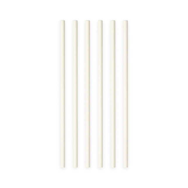 Papieren Witte Rietjes 19,7cm 20st van WeFiesta koop je bij Partywinkel