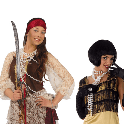 Parelketting Wit 84cm van Fiestas Guirca koop je bij Partywinkel