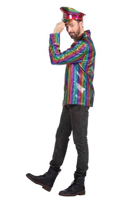 Party blouse metallic multicolor - Partywinkel - 8720059075522