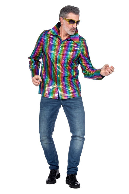 Party blouse metallic multicolor - Partywinkel - 8720059075522