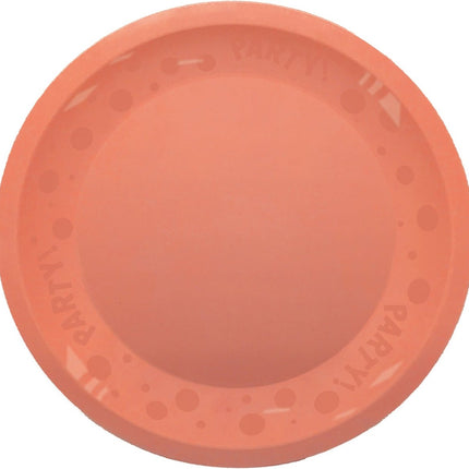 Party Bord Oranje Pastel 21cm van Procos koop je bij Partywinkel