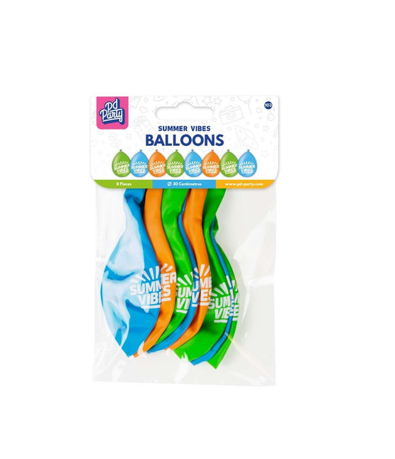 Kolorowe balony Summer Vibes 30cm 8szt