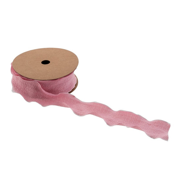 PASTELOWA RÓŻOWA WSTĄŻKA 4 CM X 10 M