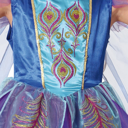 Pauw Kostuum Blauw Paars Meisje - Partywinkel - 8434077785287