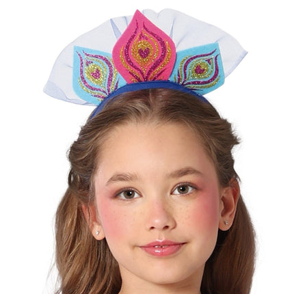 Pauw Kostuum Blauw Paars Meisje - Partywinkel - 8434077785287
