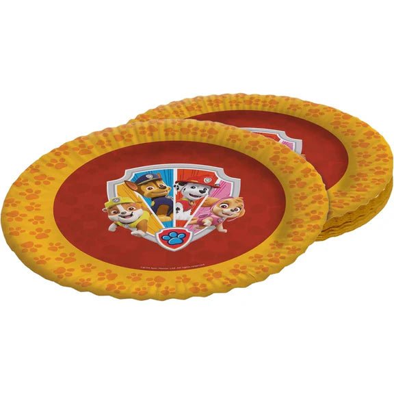Paw Patrol Borden Oranje 23cm 8st van VDV Benefit koop je bij Partywinkel