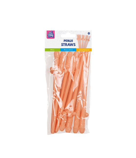 Penis Rietjes 19,5cm 8st van Paper Dreams koop je bij Partywinkel