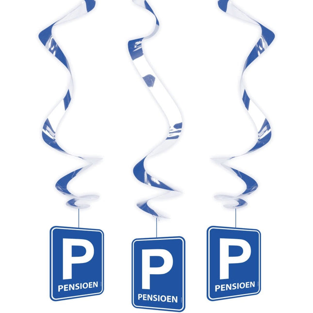 Pensioen Hangdecoratie 70cm 3st van Folat koop je bij Partywinkel