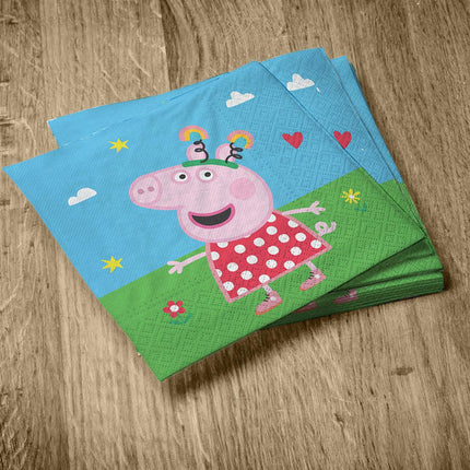 Serwetki z Peppą Pig, 33 cm, 20 szt.