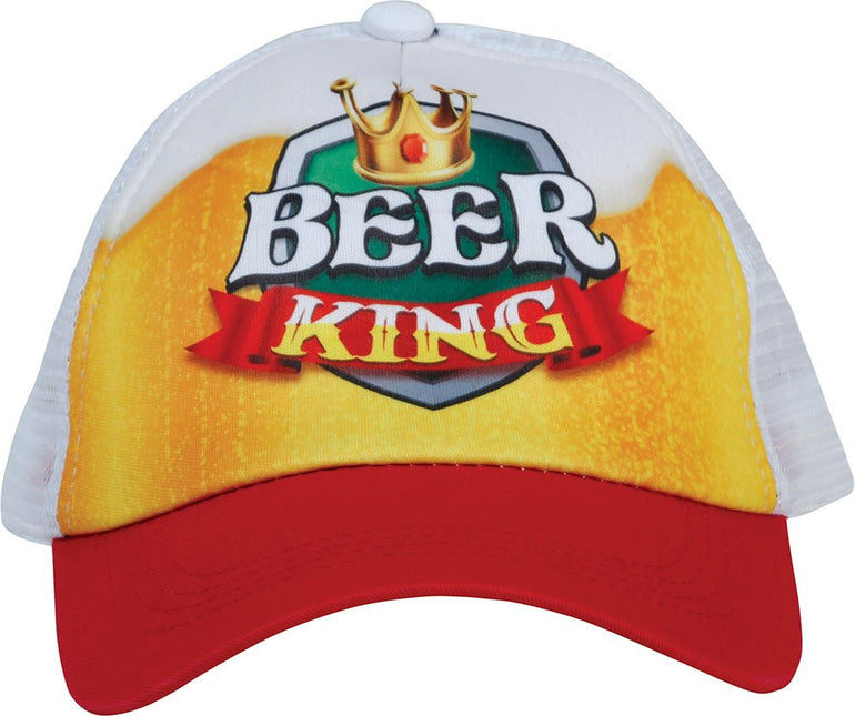 Pet Beer king Rood Wit Geel van Fiestas Guirca koop je bij Partywinkel