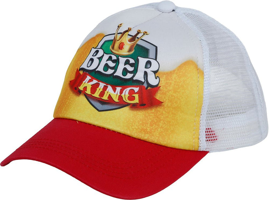 Pet Beer king Rood Wit Geel van Fiestas Guirca koop je bij Partywinkel