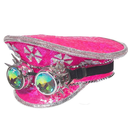 Pet Burning Man goggles neon - pink - Partywinkel - 8720059074532