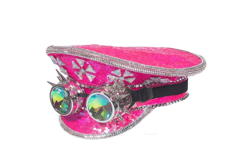 Pet Burning Man goggles neon - pink - Partywinkel - 8720059074532