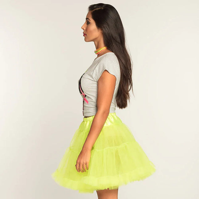 Petticoat Neon Geel van Boland koop je bij Partywinkel