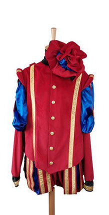 Pete velvet deluxe czerwony/niebieski