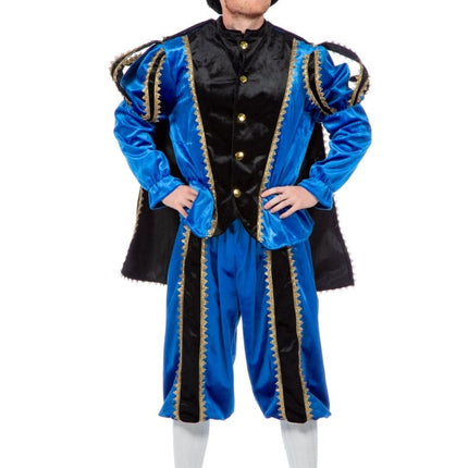 Pietenpak Blauw Fluweel van Wilbers & Wilbers koop je bij Partywinkel