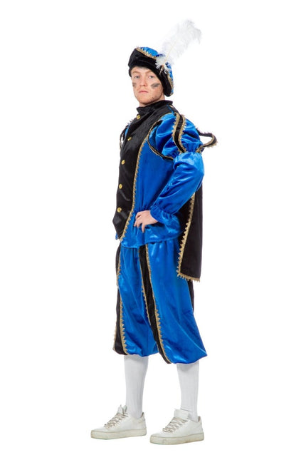 Pietenpak Blauw Fluweel van Wilbers & Wilbers koop je bij Partywinkel