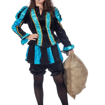 Pietenpak Dames Blauw van Wilbers & Wilbers koop je bij Partywinkel