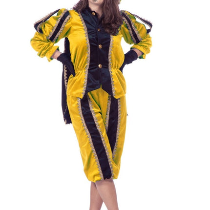 Pietenpak Geel Fluweel van Wilbers & Wilbers koop je bij Partywinkel