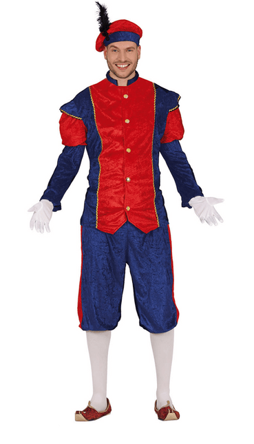 Pietenpak Rood/Blauw van Fiestas Guirca koop je bij Partywinkel