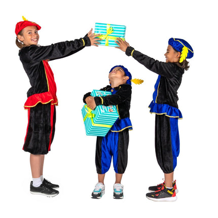 Pietenpakje Kind Blauw/Zwart van Folat koop je bij Partywinkel
