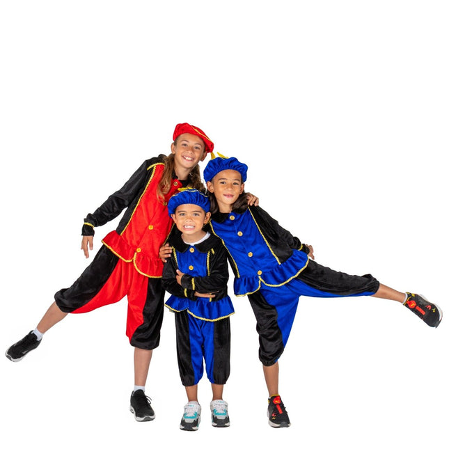 Pietenpakje Kind Blauw/Zwart van Folat koop je bij Partywinkel