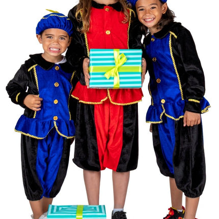 Pietenpakje Kind Blauw/Zwart van Folat koop je bij Partywinkel