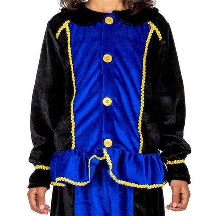 Pietenpakje Kind Blauw/Zwart van Folat koop je bij Partywinkel