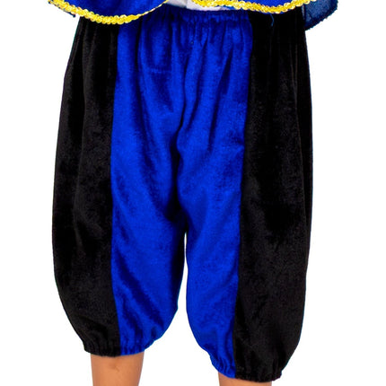 Pietenpakje Kind Blauw/Zwart van Folat koop je bij Partywinkel