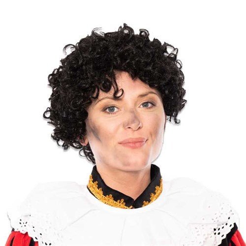 Pietenpruik Black Jack Kanekalon van Haza Witbaard koop je bij Partywinkel