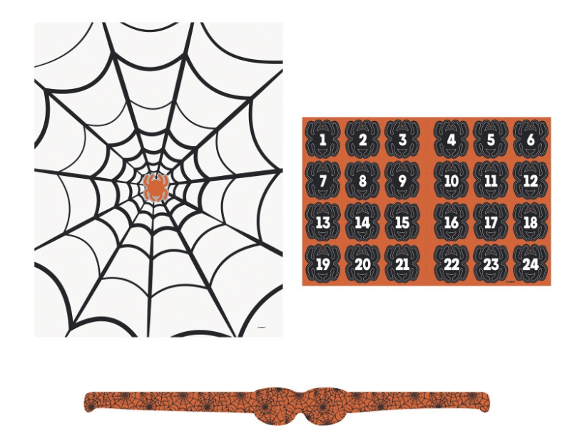 PIN SPIDR WEB PRTY GAME FOR 24 van Unique koop je bij Partywinkel