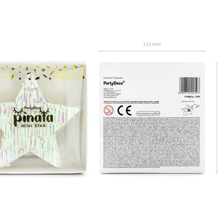 Pinata Ster Mini 10,5cm van Partydeco koop je bij Partywinkel
