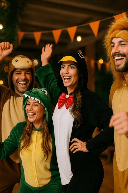 Pinguin Onesie Zwart Wit van Partychimp koop je bij Partywinkel