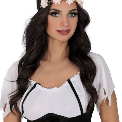 Pink flower crown van Fiestas Guirca koop je bij Partywinkel