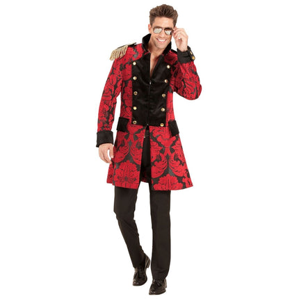 Piraat Jas Rood Zwart Heren van Widmann koop je bij Partywinkel