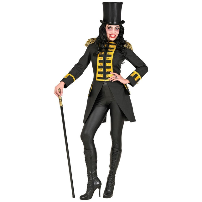 Piraat Jas Zwart Goud Dames van Widmann koop je bij Partywinkel