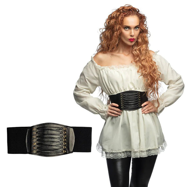 Piraat Riem Zwart Dames - Partywinkel - 8712026810359