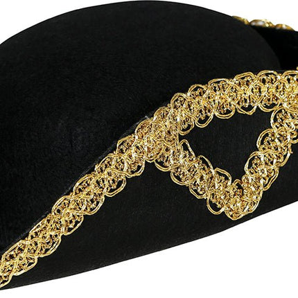 Piraathoed Zwart Goud Kind van Fiestas Guirca koop je bij Partywinkel