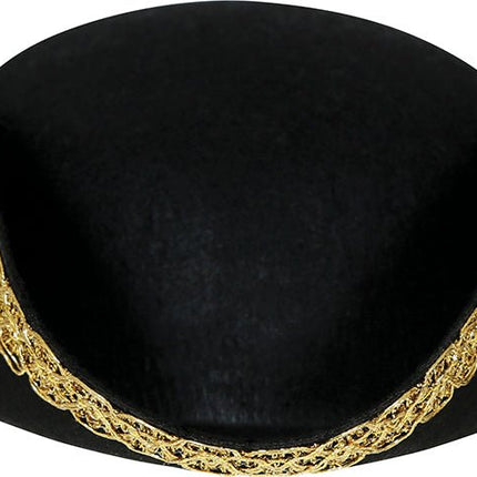 Piraathoed Zwart Goud Kind van Fiestas Guirca koop je bij Partywinkel