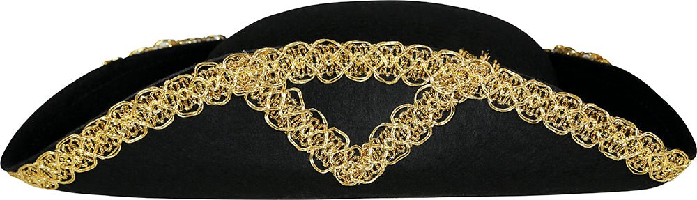 Piraathoed Zwart Goud Kind - Partywinkel - 8434077136096