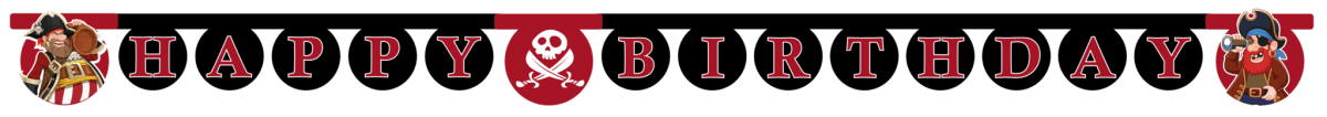 Piraten Happy Birthday Letterslinger van Procos koop je bij Partywinkel