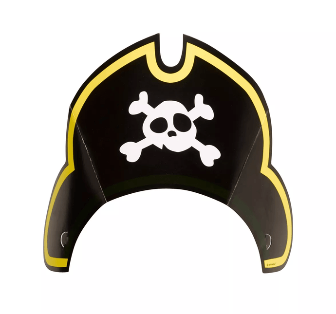 Piraten Hoed Karton 8st van Riethmueller koop je bij Partywinkel